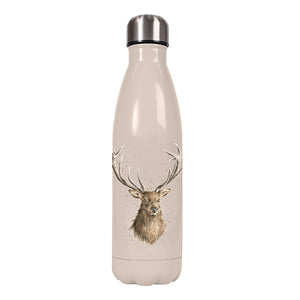 Wrendale Designs Water Bottle 500ml, 'Portrait of a Stag'