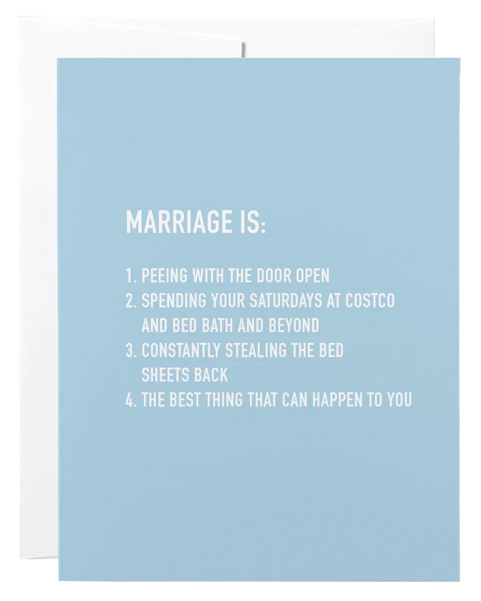 Classy Cards Greeting Card, Marriage Is