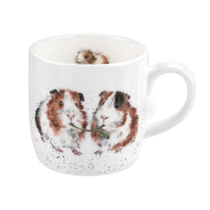 Wrendale Designs Mug 11oz, Guinea Pigs 'Lettuce Be Friends'