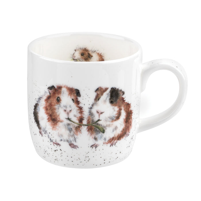 Wrendale Designs Mug 11oz, Guinea Pigs 'Lettuce Be Friends'