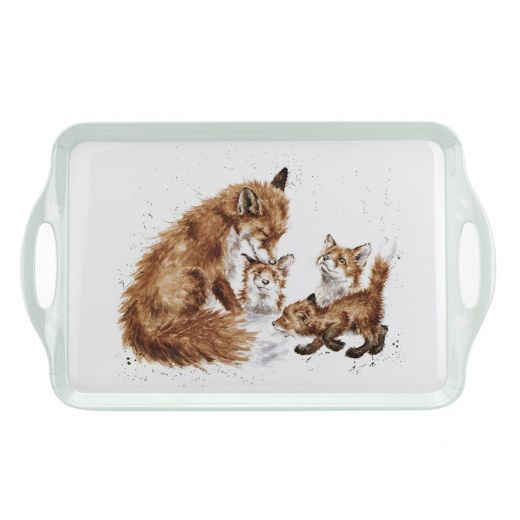 Wrendale Designs Large Serving Tray, Foxes