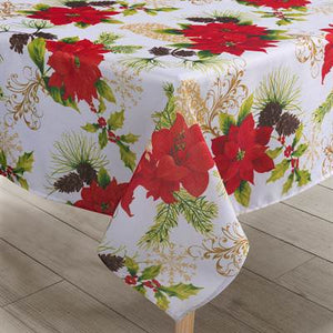 Texstyles Deco Tablecloth 58 x 78 Inch, Christmas Magic
