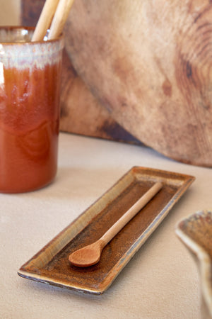 Casafina Poterie Spoon Rest, Mocha Latte