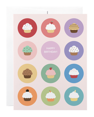 Classy Cards Greeting Card, Cupcake Birthday