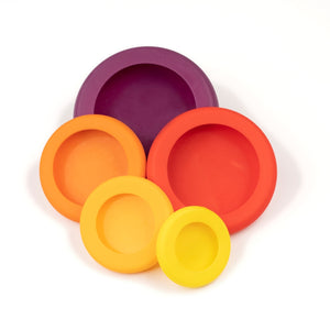 Food Huggers Reusable Food Savers Set of 5