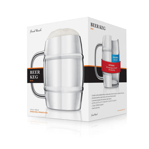 Final Touch Double-Wall Beer Keg Mug