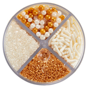 Wilton 4-Cell Pearlized Gold Sprinkles
