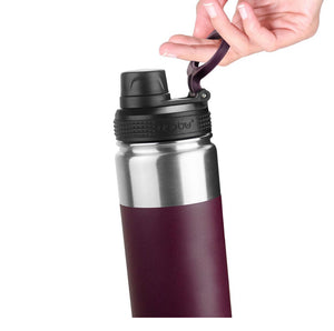 Asobu Alpine Flask Water Bottle 530ml, Black