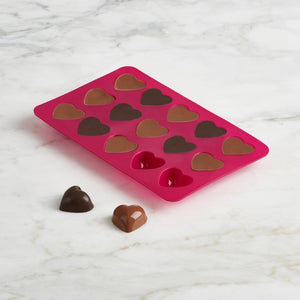 Trudeau Chocolate Mold Set of 2, Hearts