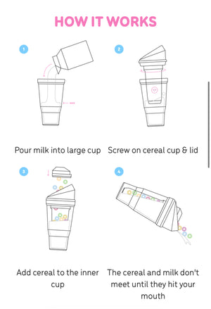 The CrunchCup® Cereal To Go, Green