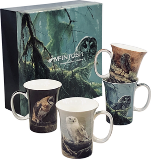 McIntosh Mug Set of 4, Bateman Owls