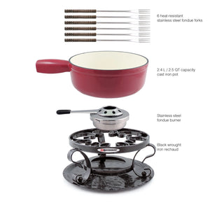 Swissmar Lugano Fondue, Red