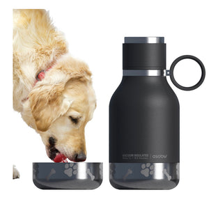 Asobu Dog Bowl | Water Bottle 1L, Black