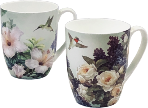 McIntosh Mug Set of 2, Lena Liu Hummingbirds