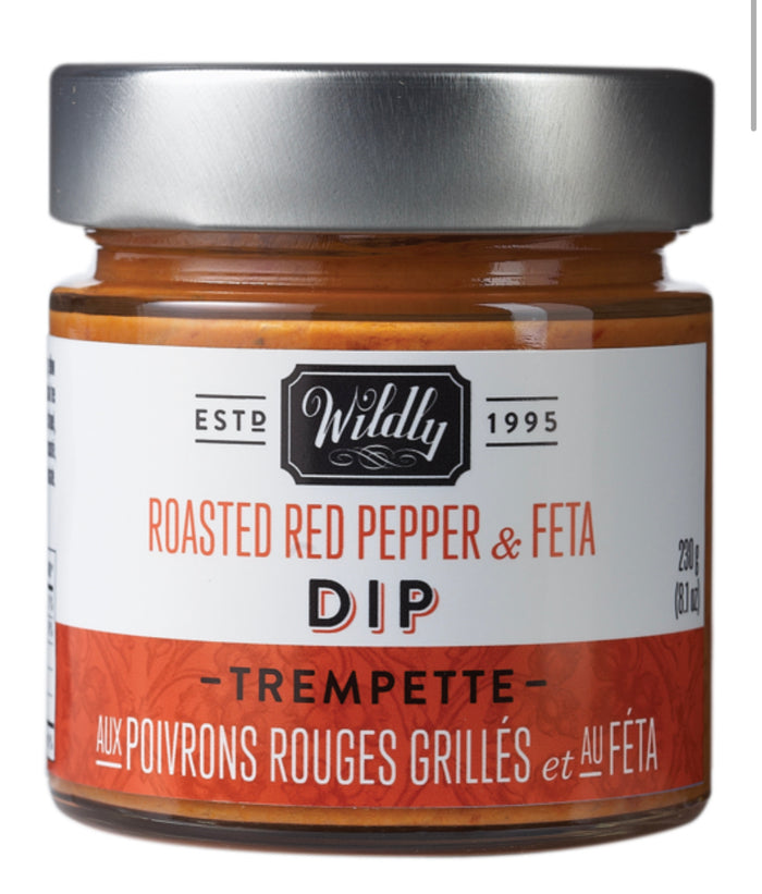 Wildly Delicious Roasted Red Pepper & Feta Dip