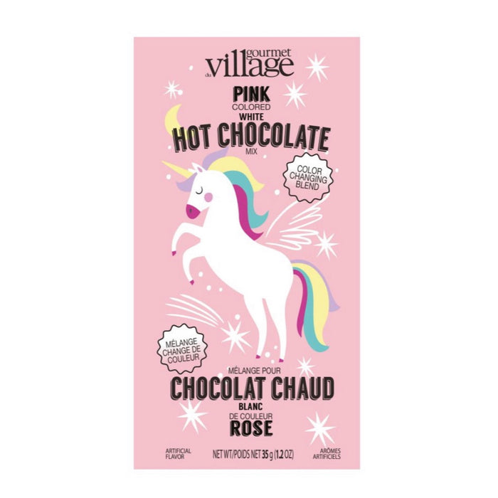 Gourmet Village Colour-Changing Hot Chocolate Drink Mix, Pink Unicorn
