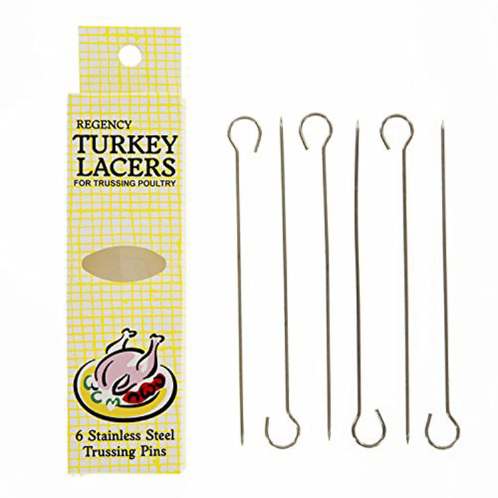 Regency Wraps Stainless Steel Turkey Lacers Set of 6