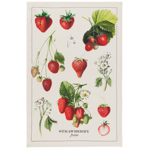 Danica Now Designs Tea Towel, Vintage Strawberries