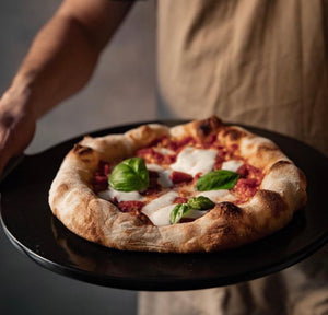 Emile Henry Pizza Stone 14.5 Inch, Fusain (Charcoal)