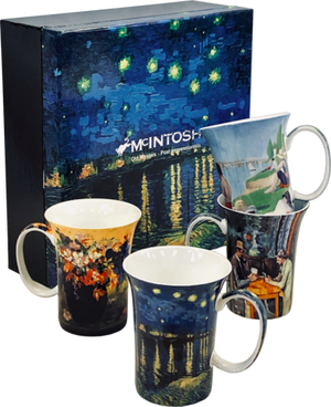 McIntosh Mug Set of 4, Post-Impressionists