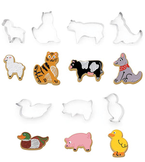 Fox Run Farm Animals Cookie Cutter Set