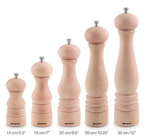 Swissmar Castell Pepper Mill 9 Inch, Natural Wood Finish