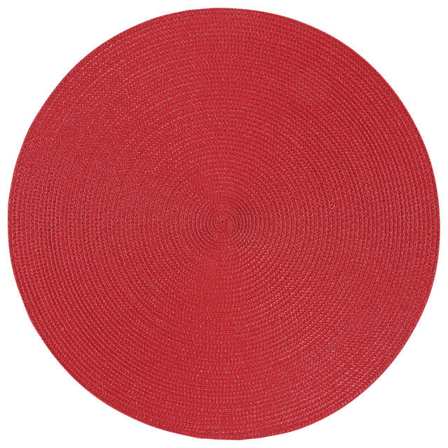 Danica Now Designs Disko Round Placemat, Chili Red