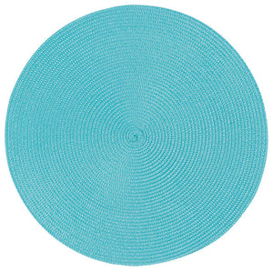 Danica Now Designs Disko Round Placemat, Turquoise