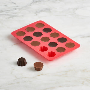Trudeau Chocolate Mold Set of 2, Flowers