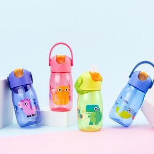 Zoku Kids Flip Straw Water Bottle, Unicorn