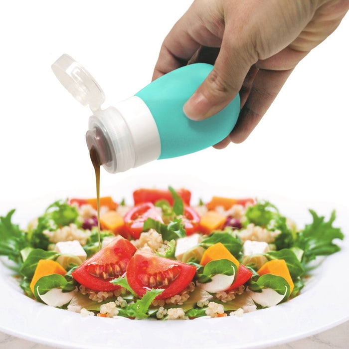 Danesco Mini Silicone Squeeze Bottle 60ml, Teal