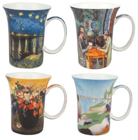 McIntosh Mug Set of 4, Post-Impressionists