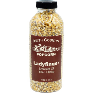 Amish Country Popcorn 14oz Bottle, Ladyfinger