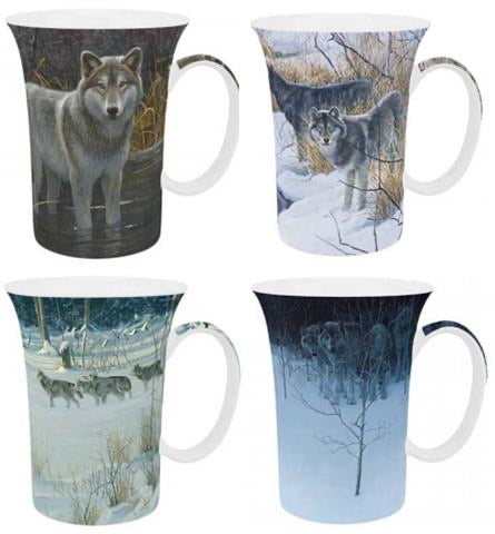 McIntosh Mug Set of 4, Bateman Wolves