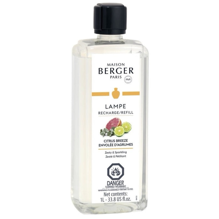 Maison Berger Lamp Fragrance Refill 1L,  Citrus Breeze