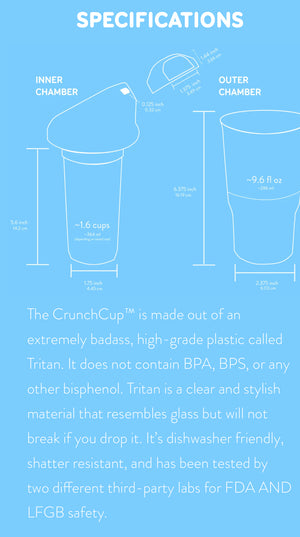 The CrunchCup® Cereal To Go, Green