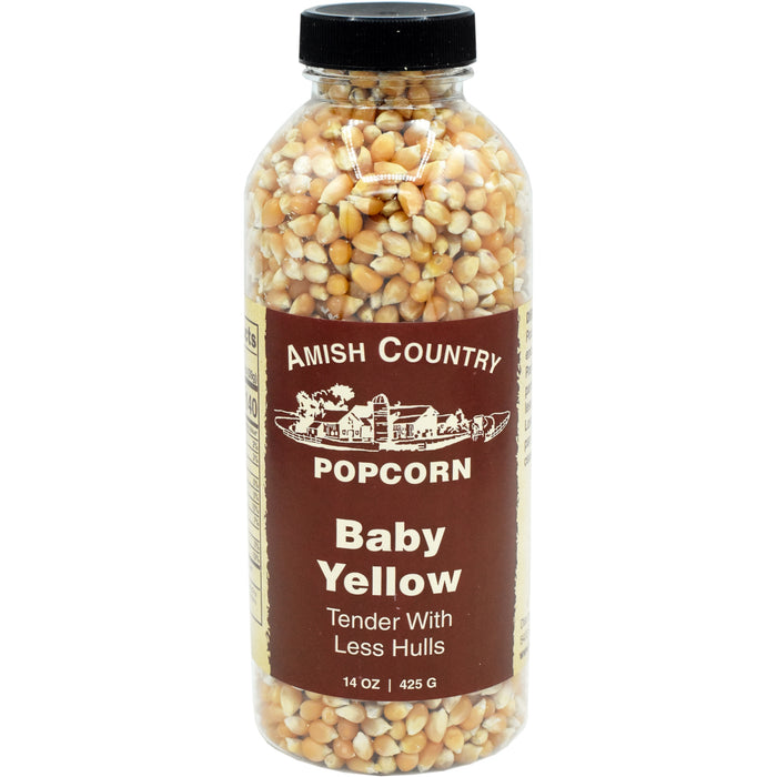 Amish Country Popcorn 14oz Bottle, Baby Yellow