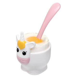 Joie Egg Cup & Spoon, Unicorn