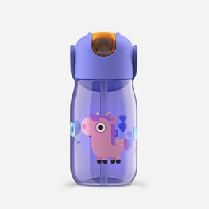 Zoku Kids Flip Straw Water Bottle, Unicorn