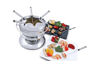 Swissmar Zuri Stainless Steel Fondue 11pc Set
