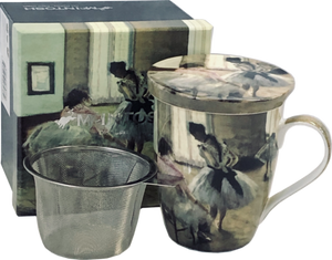 McIntosh Tea Mug with Infuser & Lid, Degas The Dance Lesson