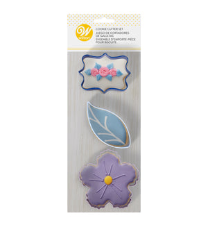 Wilton Cookie Cutter Set of 3, Floral