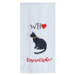 Kay Dee Tea Towel, Pet Lovers Only Rescue Cat