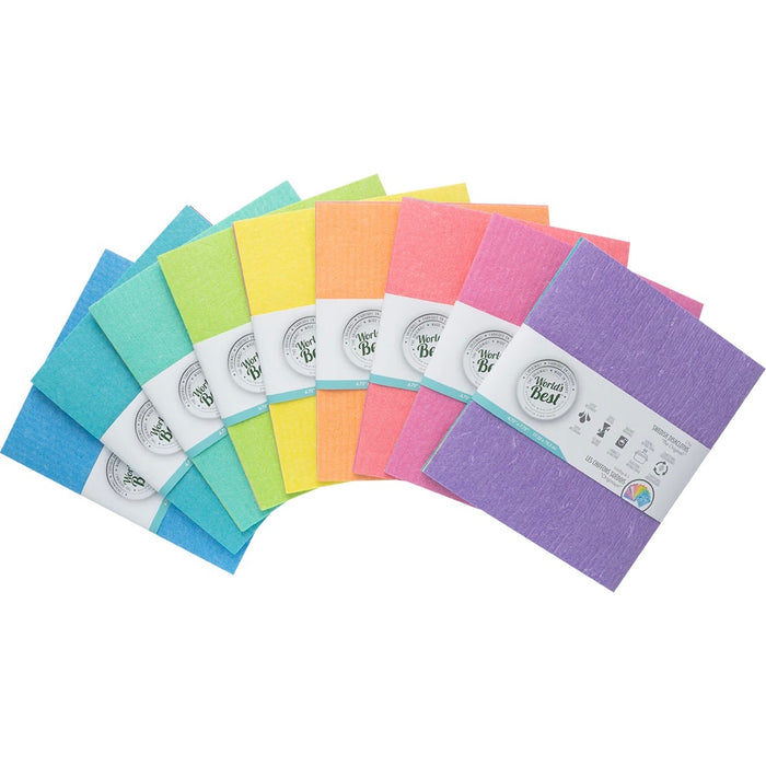 World's Best Swedish Dishcloths Set of 3, Solid Colours