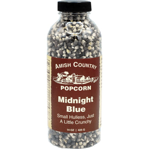 Amish Country Popcorn 14oz Bottle, Midnight Blue