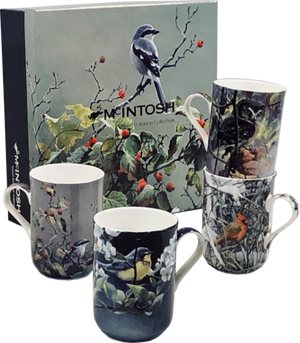 McIntosh Mug Set of 4, Bateman Birds