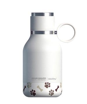 Asobu Dog Bowl | Water Bottle 1L, White