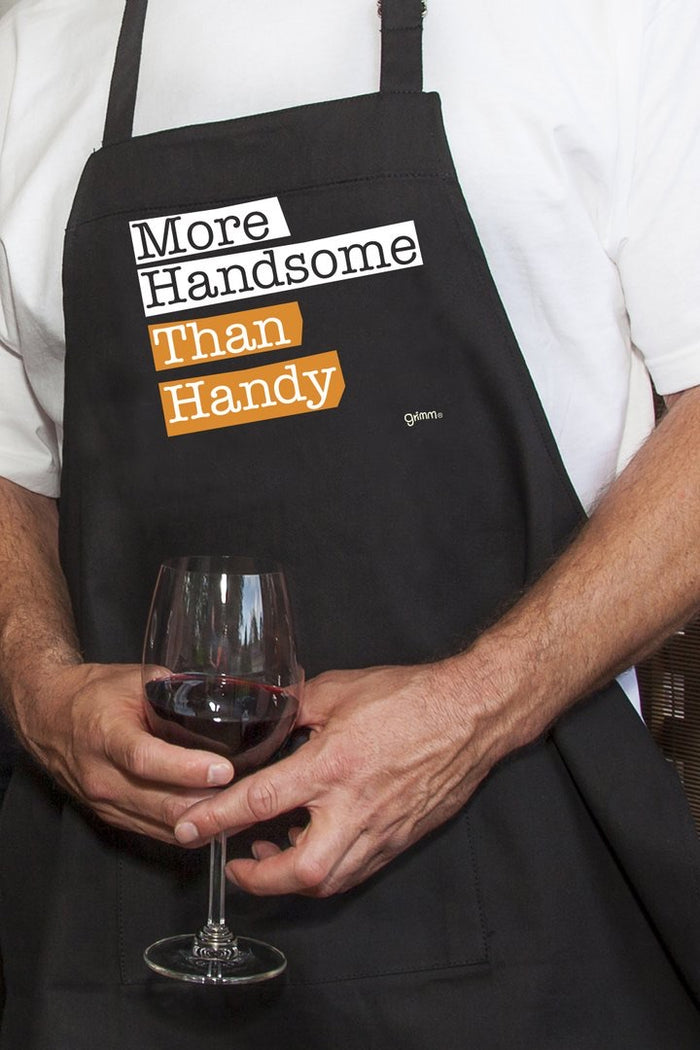 Grimm Apron Adult, 'More Handsome Than Handy'