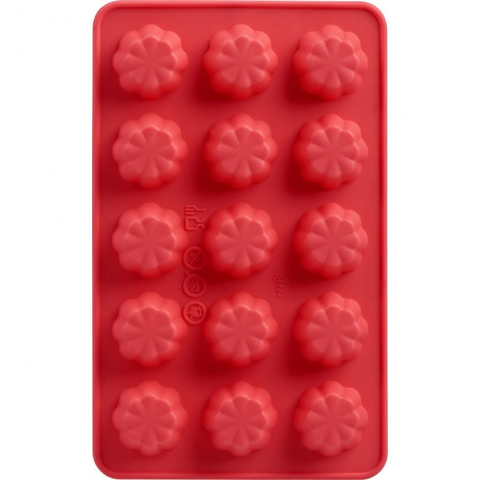 Trudeau Chocolate Mold Set of 2, Flowers