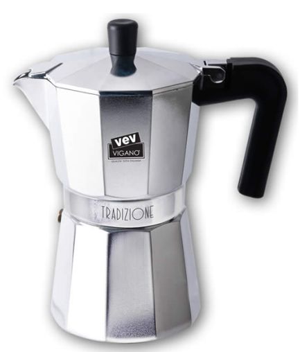 Vev Vigano Italian Tradizioni Stove Top Espresso Maker 9-Cup | 550ml